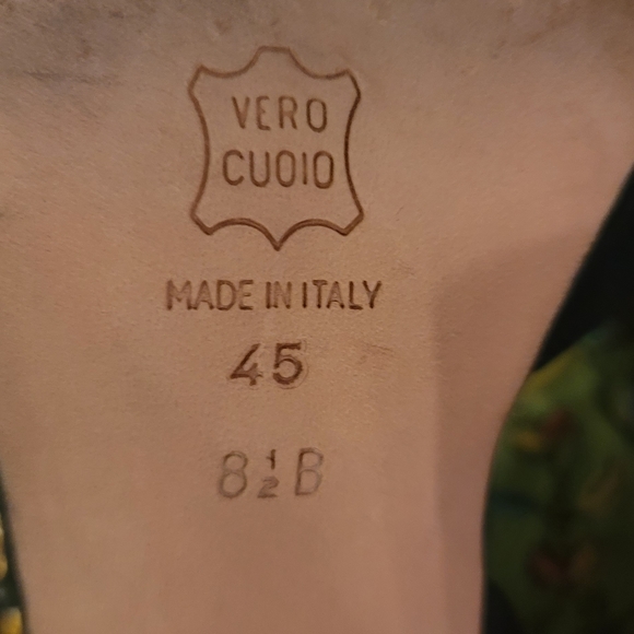 Via Spiga Vintage Made in Italy  Sling Back Pump Like New Rare 90's Sz 8.5 - Picture 7 of 7